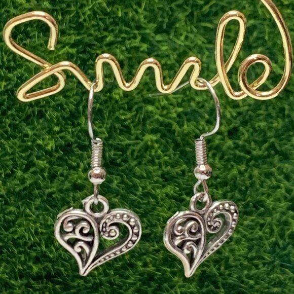 Celtic Earring, Heart Earring, Valentine Earring, Gift Idea, Anniversary Gift - Picture 3 of 7